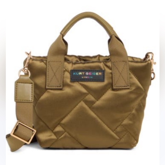 Kurt Geiger Handbags - Kurt Geiger London NWT gorgeous XS Recycled Shopper Tote/Shoulder Bag in bronze